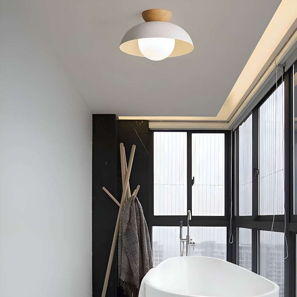 Ceiling Light Iron Shade Nordic Minimalist Design | Norvya