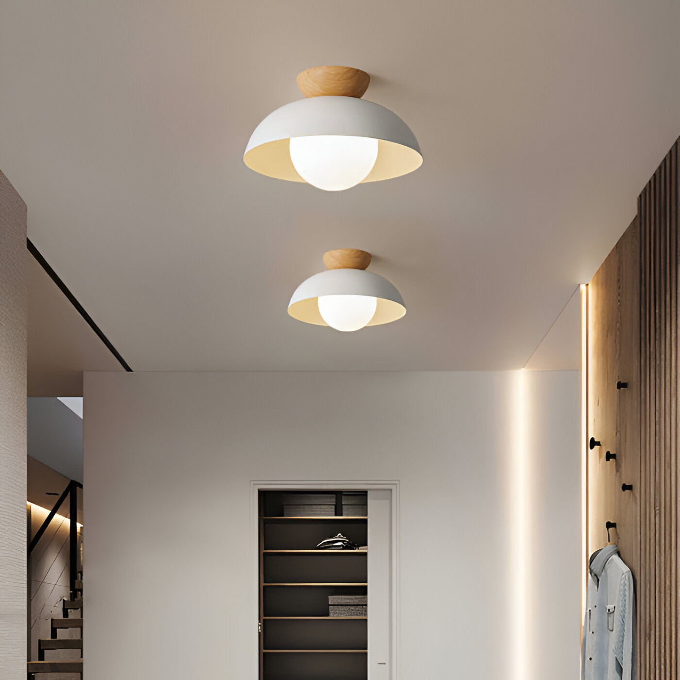 Ceiling Light Iron Shade Nordic Minimalist Design | Norvya