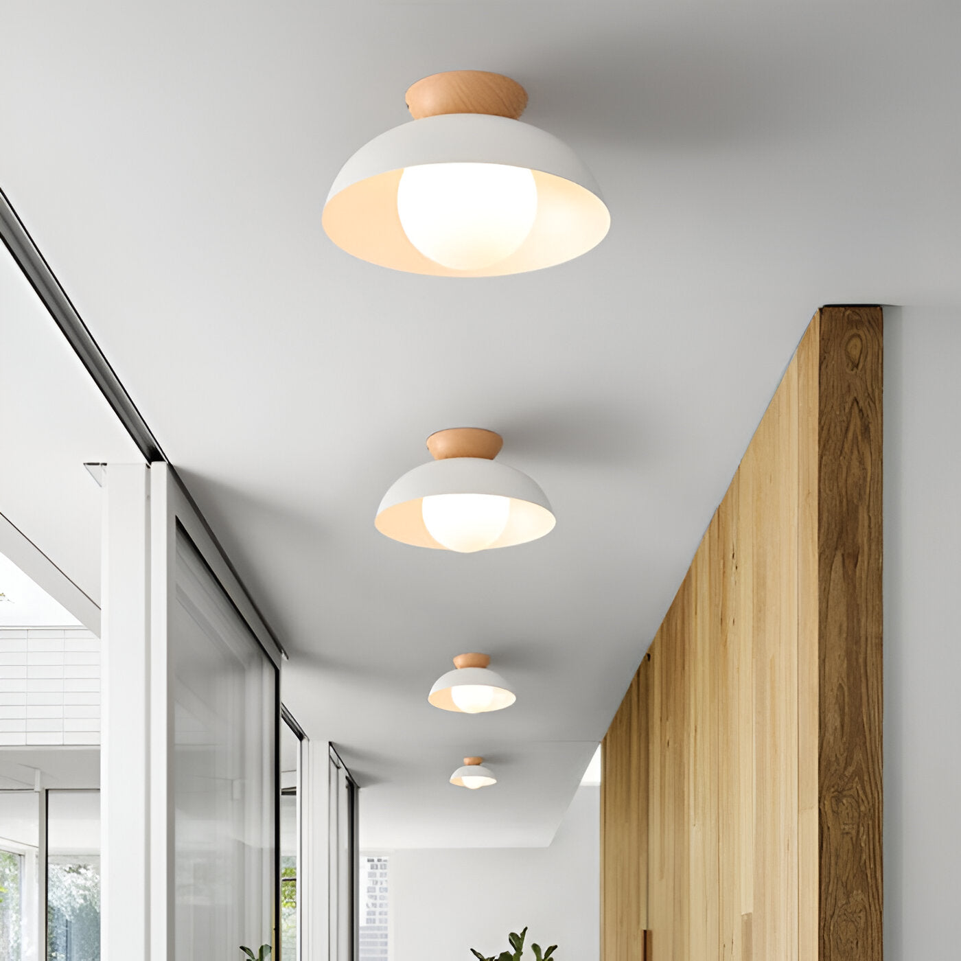 Ceiling Light Iron Shade Nordic Minimalist Design | Norvya