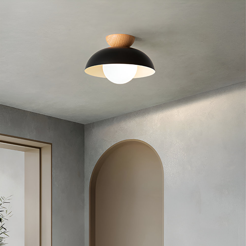 Ceiling Light Iron Shade Nordic Minimalist Design | Norvya