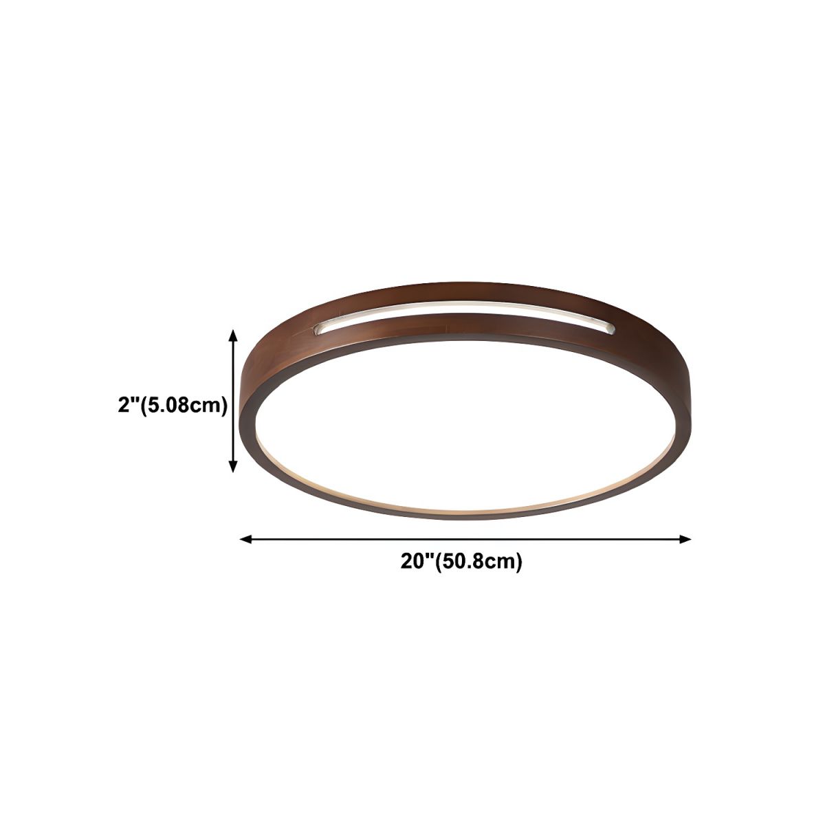 Ceiling Light Japanese Wood LED Flush Mount | Taniro