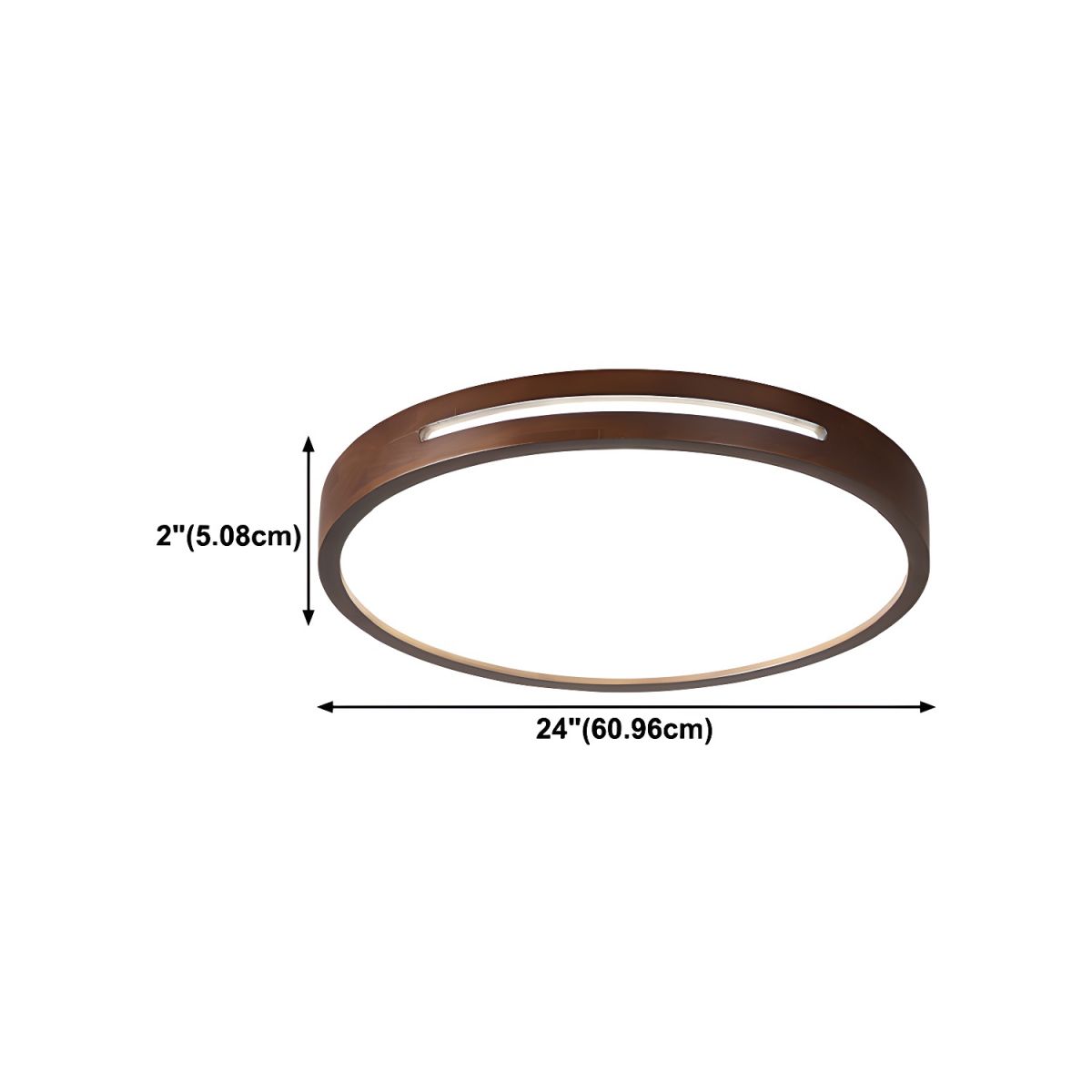 Ceiling Light Japanese Wood LED Flush Mount | Taniro