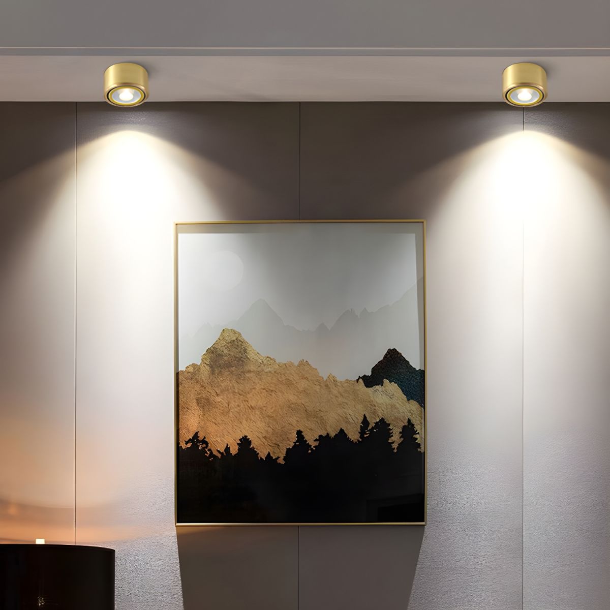 Ceiling Light LED Flush Mount Modern Gold | Calora