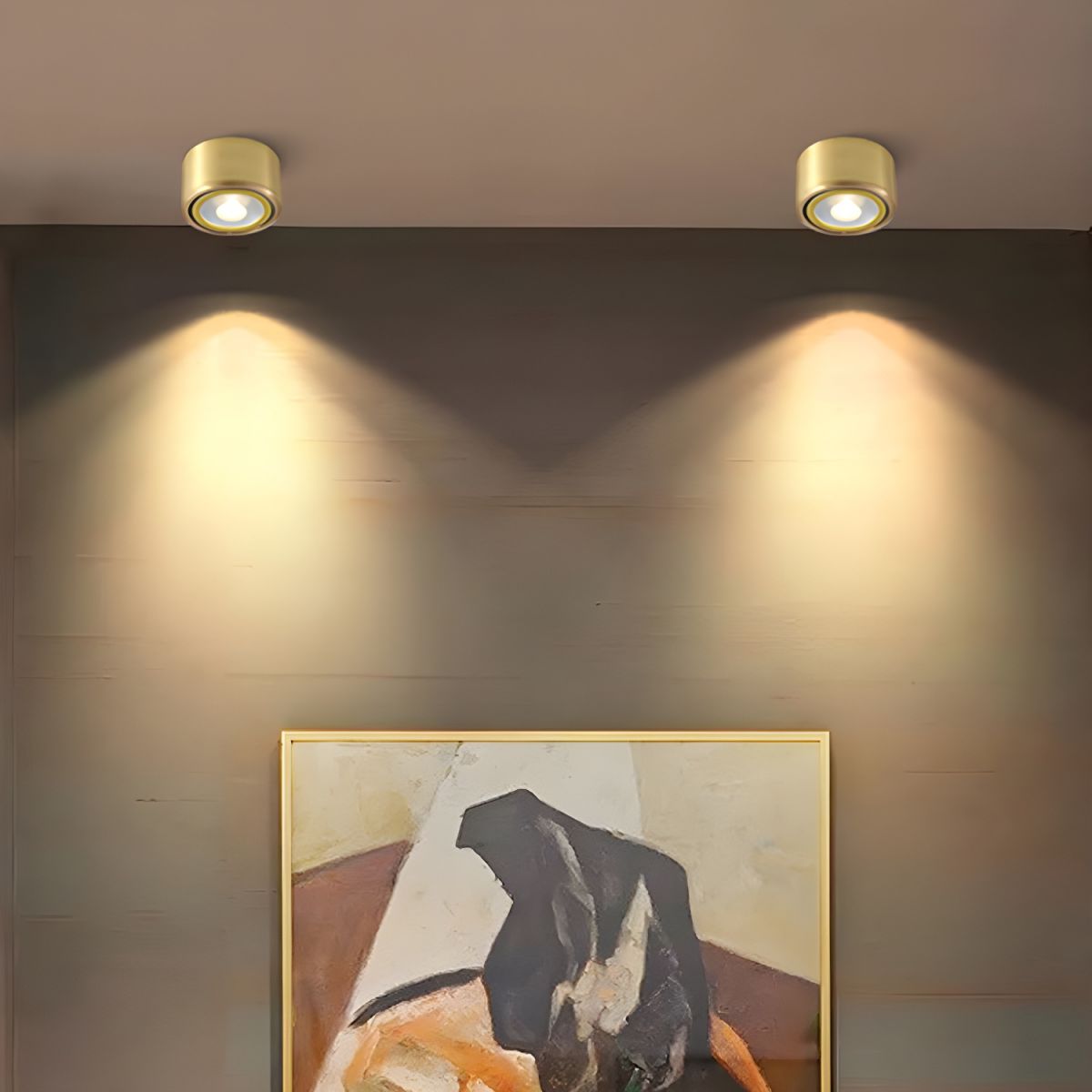 Ceiling Light LED Flush Mount Modern Gold | Calora