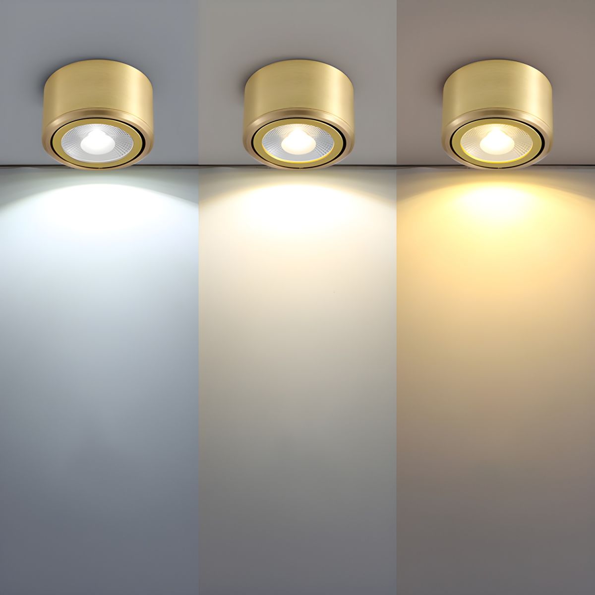 Ceiling Light LED Flush Mount Modern Gold | Calora
