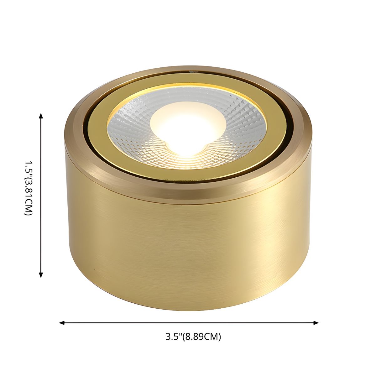 Ceiling Light LED Flush Mount Modern Gold | Calora