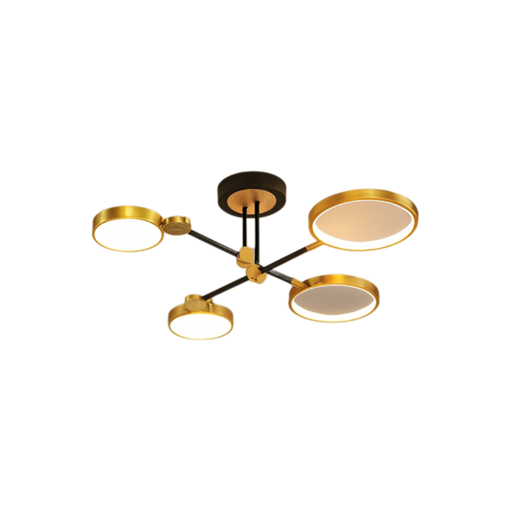 Ceiling Light LED Gold Black in Nordic Style | Arcion
