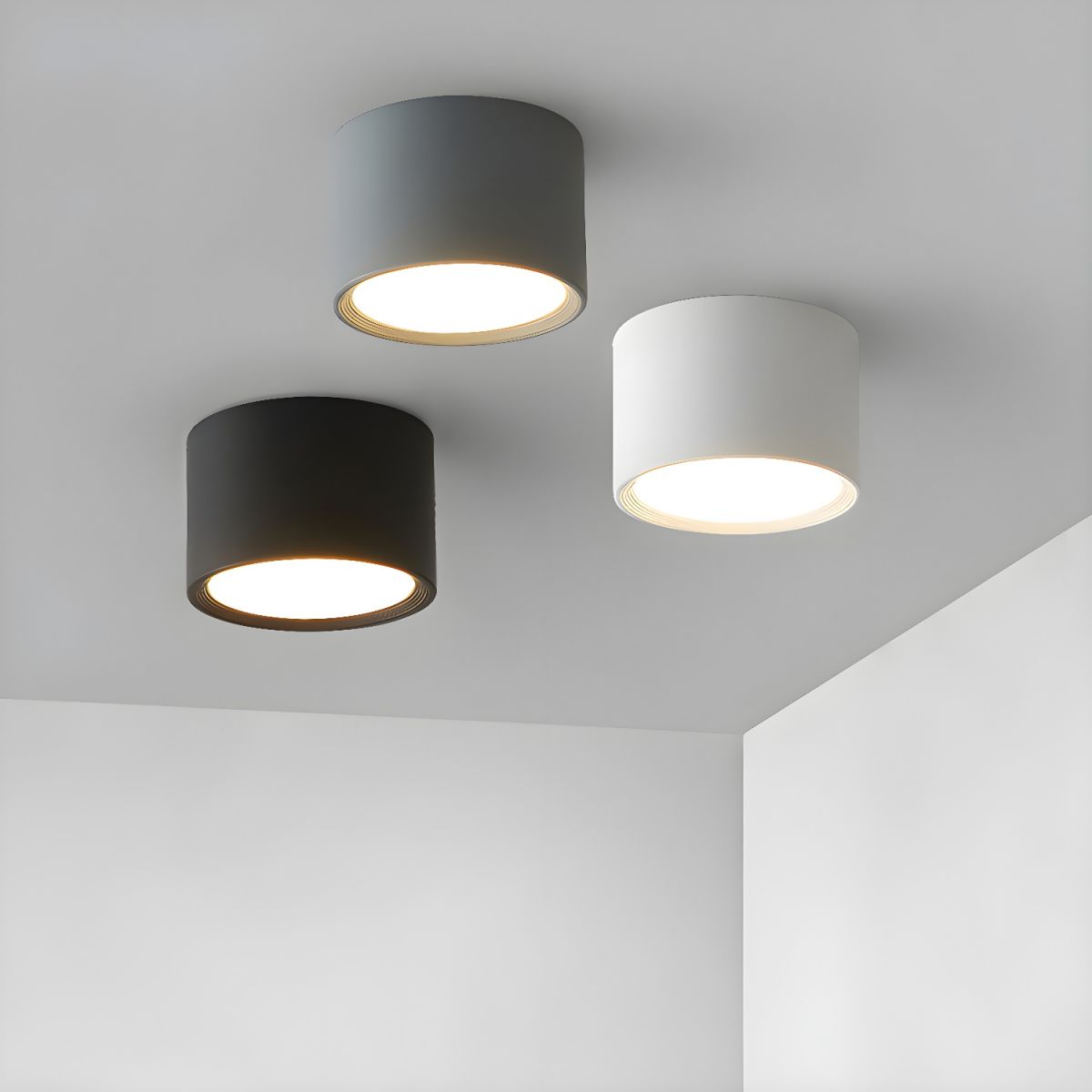 Ceiling Light Metal Cylinder in Nordic Style | Zymera