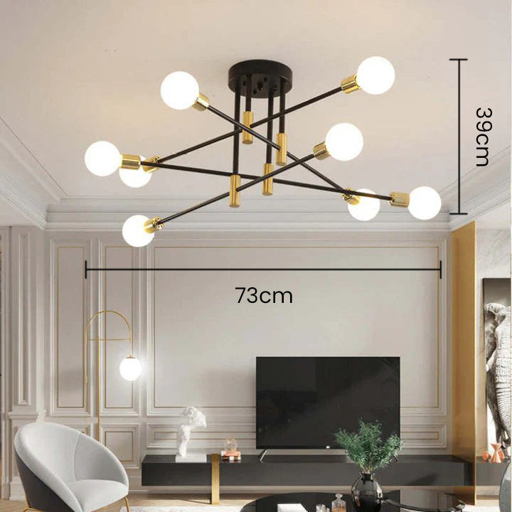 Ceiling Light Metal Frame in Nordic Style | Norvilo