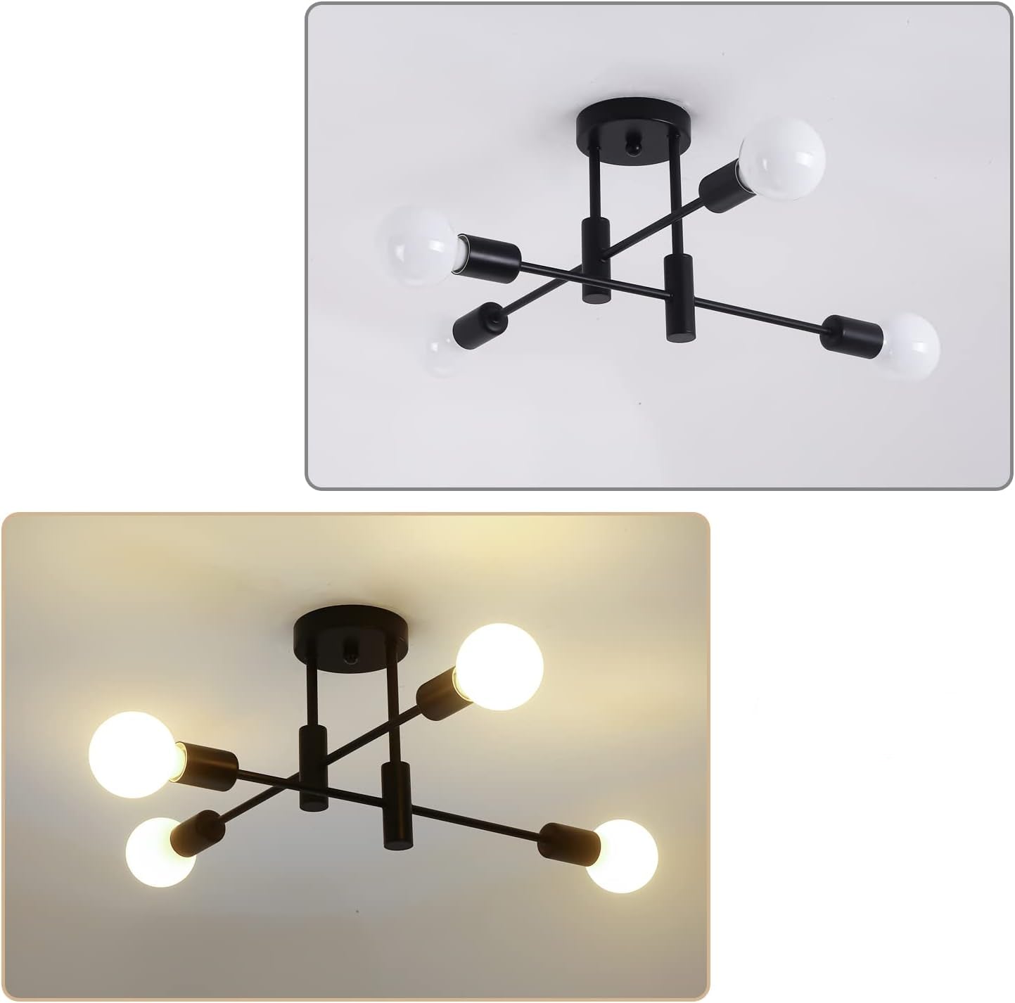 Ceiling Light Metal Frame in Nordic Style | Norvilo