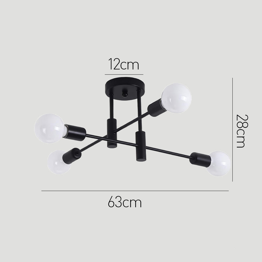 Ceiling Light Metal Frame in Nordic Style | Norvilo