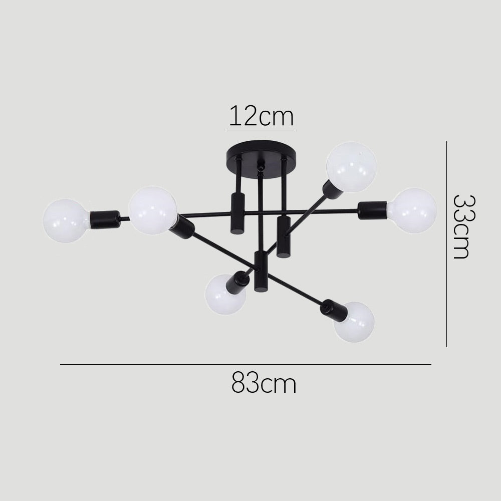 Ceiling Light Metal Frame in Nordic Style | Norvilo