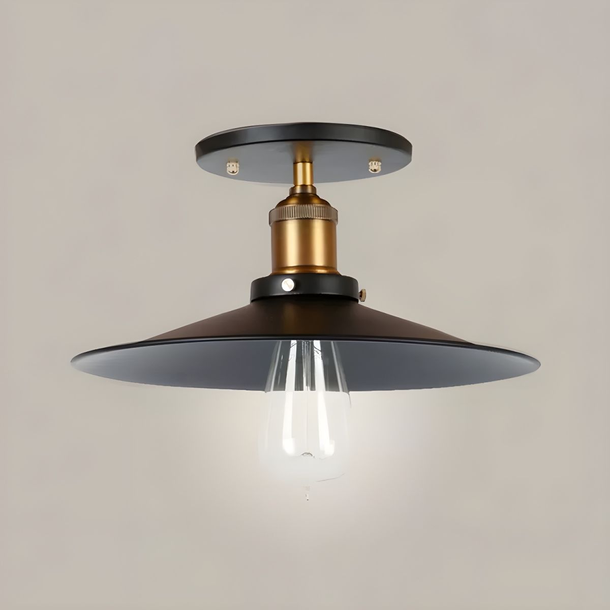 Ceiling Light Metal Retro Industrial Style | Roventa