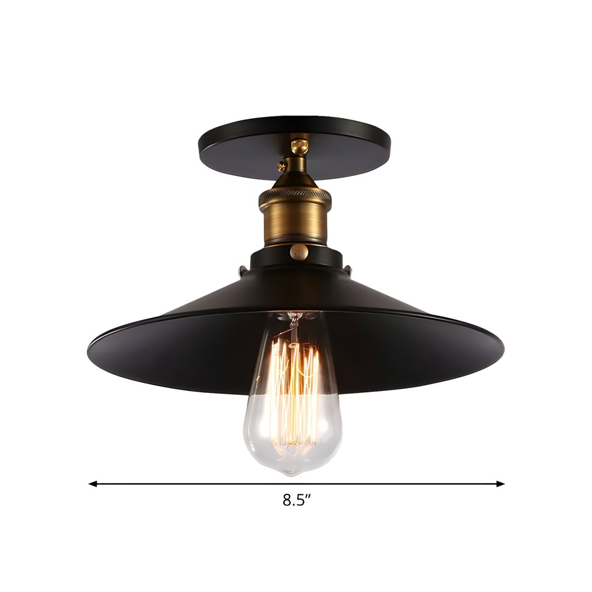 Ceiling Light Metal Retro Industrial Style | Roventa