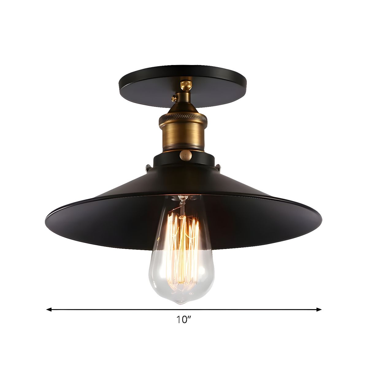 Ceiling Light Metal Retro Industrial Style | Roventa
