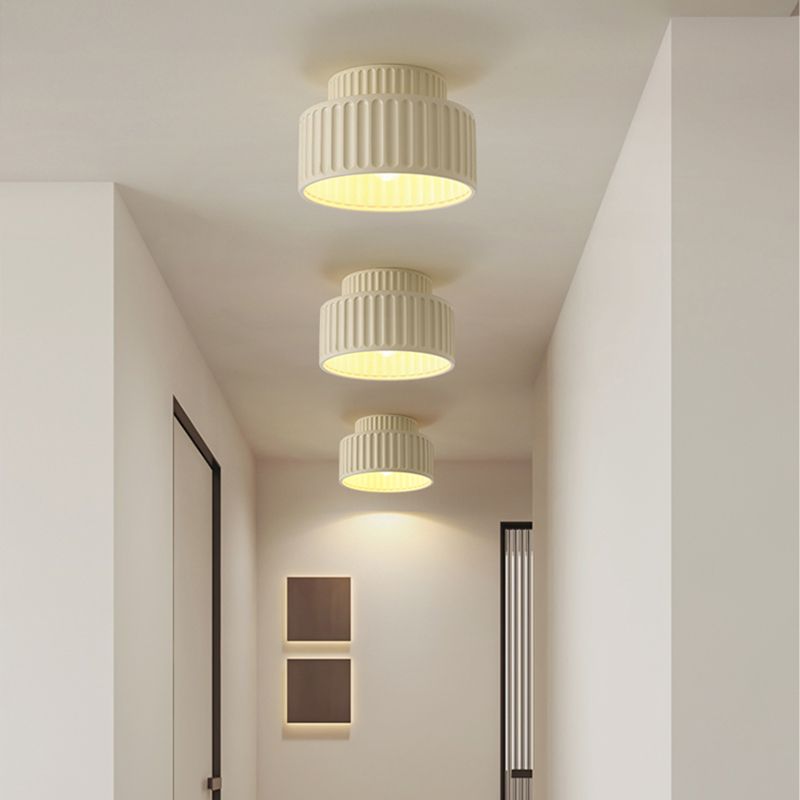 Ceiling Light Resin Cylinder Nordic Style Flush Mount | Zorvia