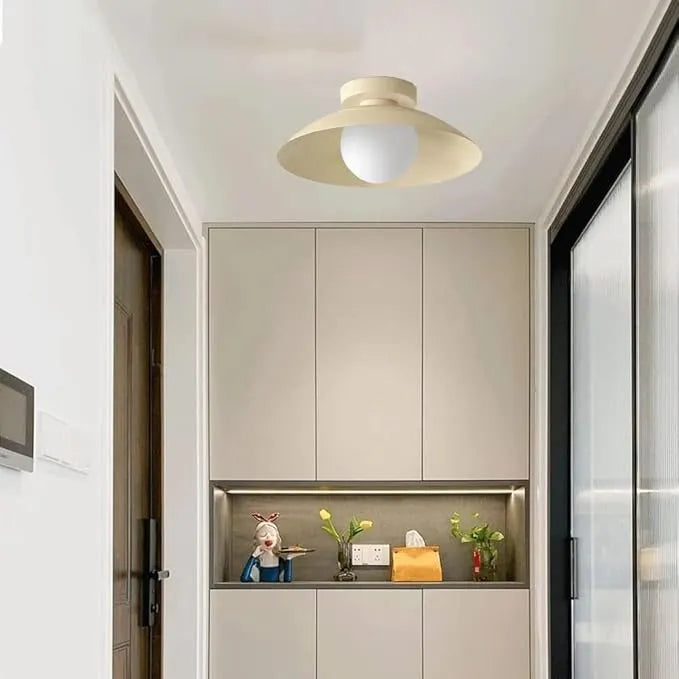 Ceiling Light Round Metal for Minimalist Interiors | Mirelo