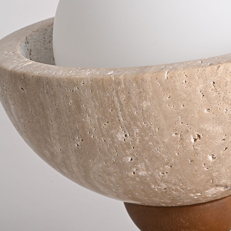 Ceiling Light Semi Flush White Glass Japanese Style | Oritan