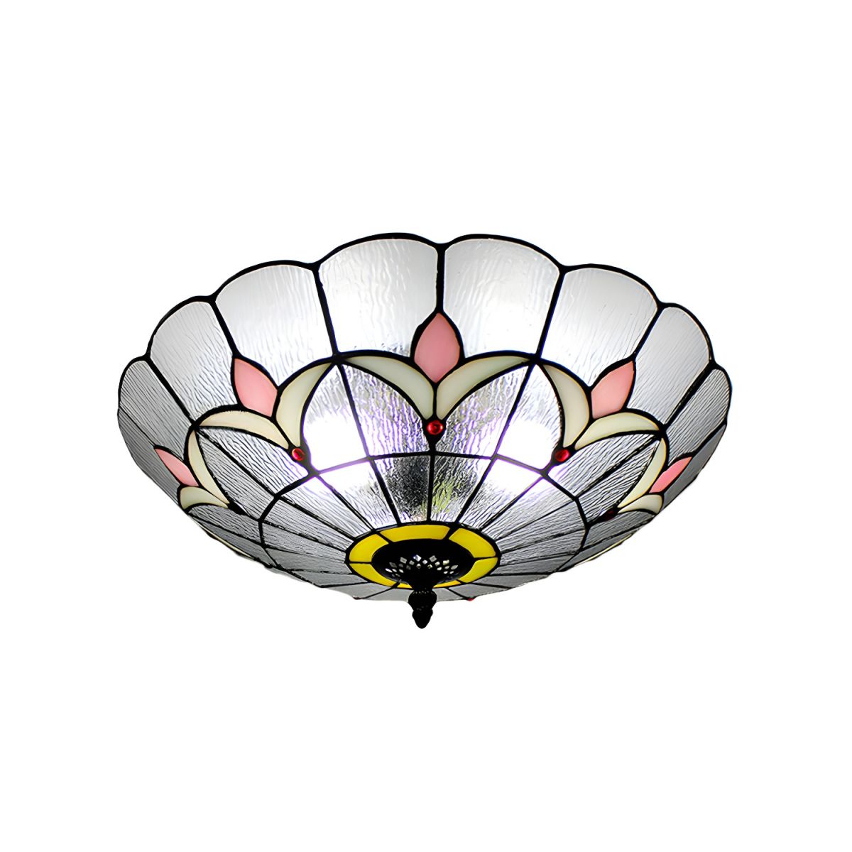 Ceiling Light Tiffany Glass Bowl Classic Flush Mount | Floreva