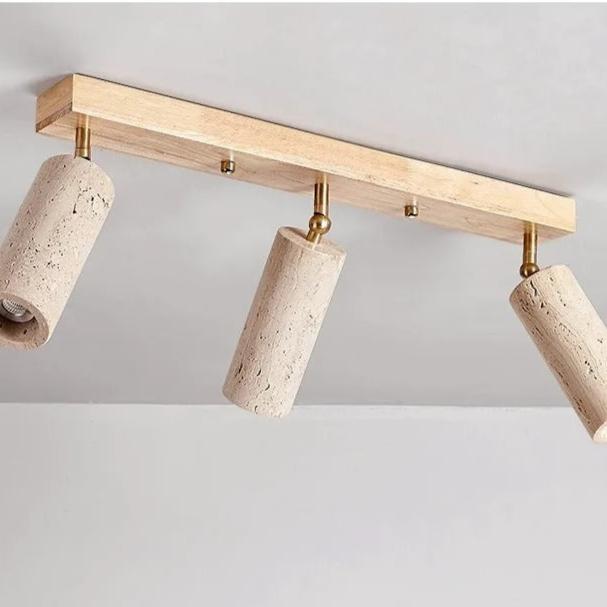 Ceiling Light Travertine Finish with Modern Design | Fenric