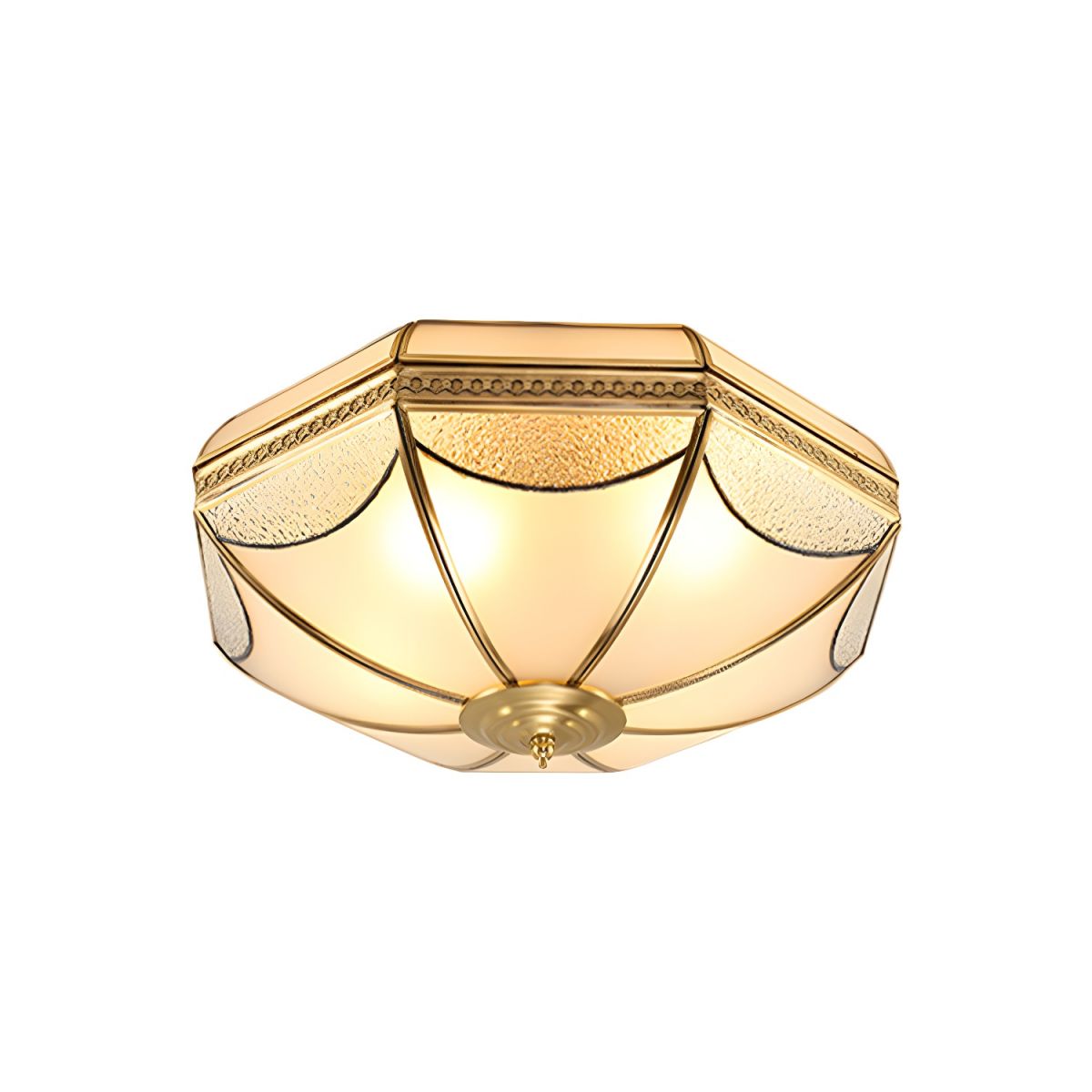 Ceiling Light Vintage Colonial Style Flush Mount Glass | Solmere