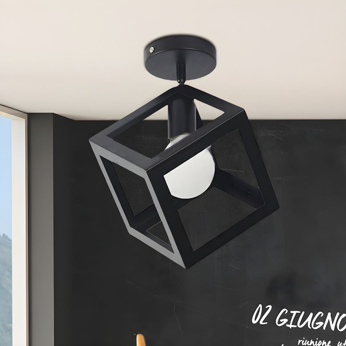 Ceiling Light Vintage Metal Loft Style | Morvian
