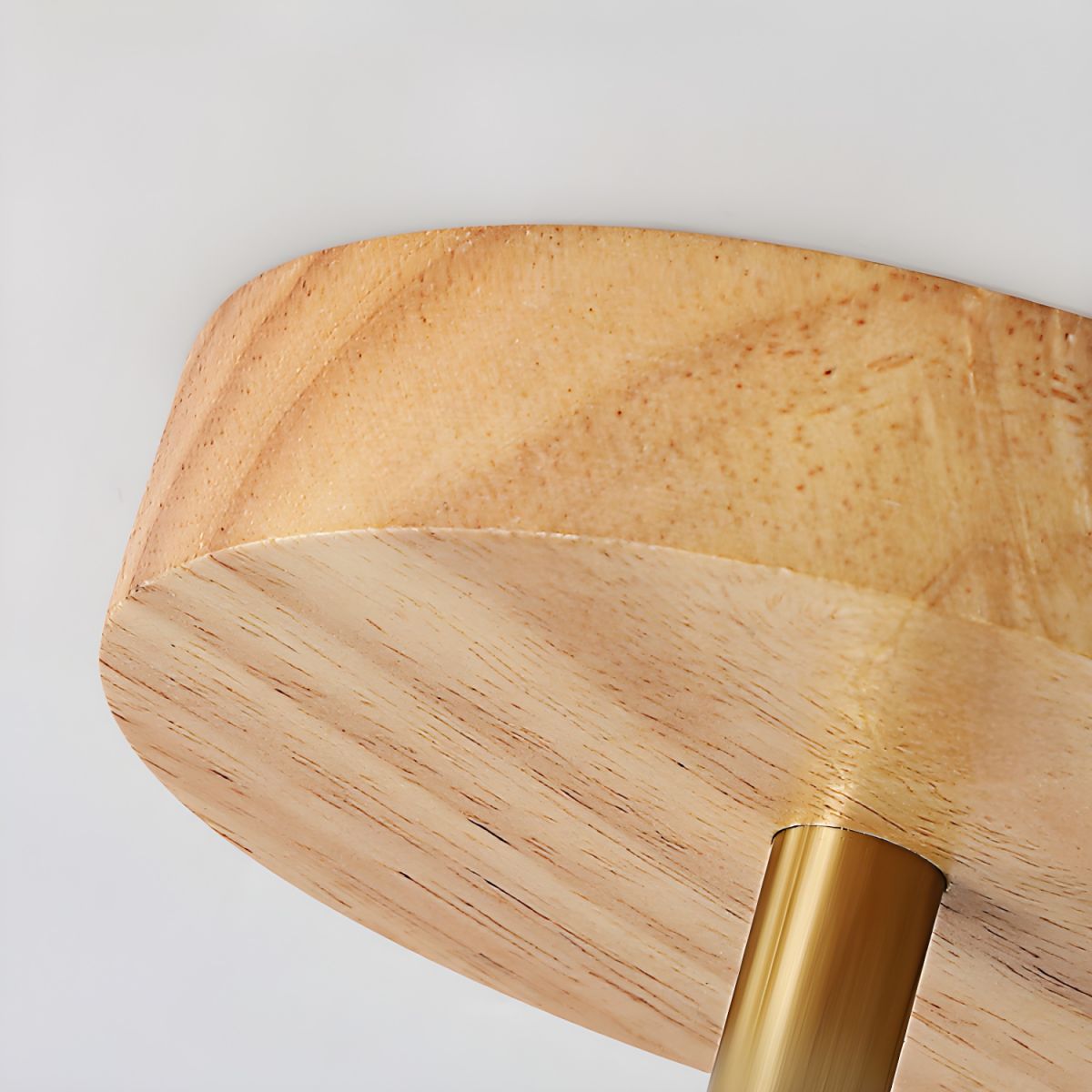 Ceiling Light Wood Glass Drum Vintage Style | Alvora