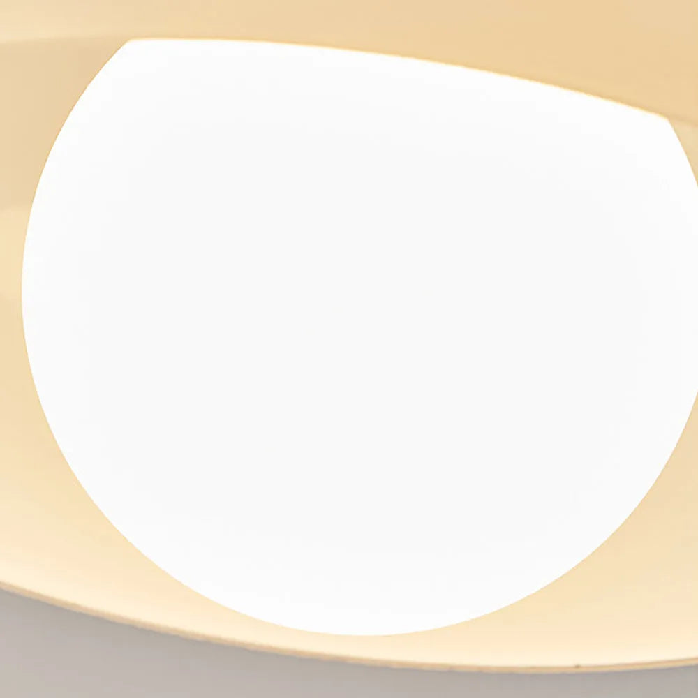 Ceiling Light Wood Glass in Vintage Style | Feranti
