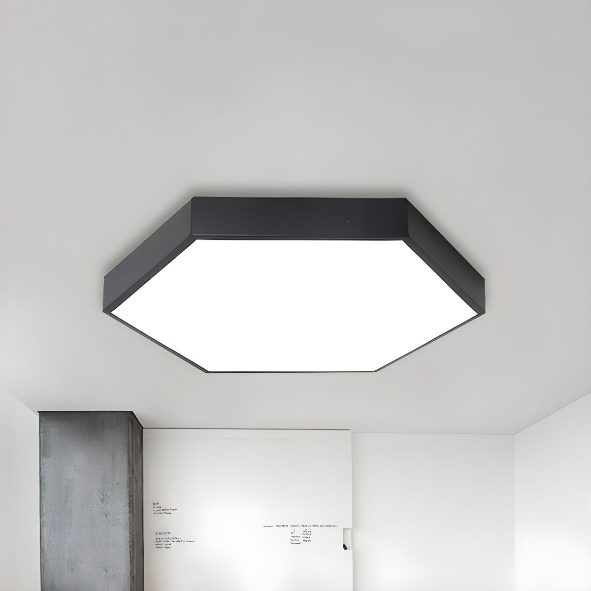 Ceiling Light with Acrylic Hexagon Shade Modern Kids | Elaris