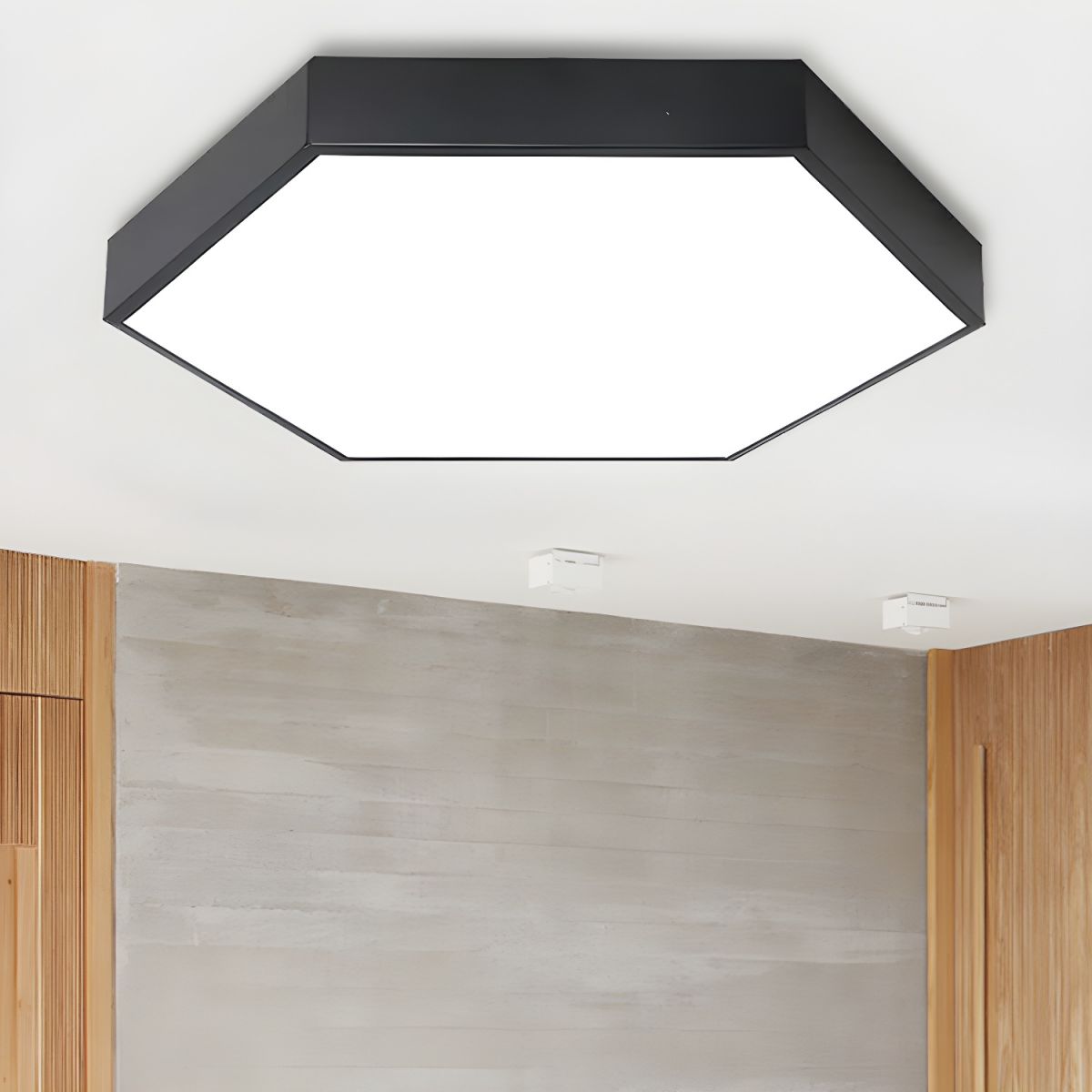 Ceiling Light with Acrylic Hexagon Shade Modern Kids | Elaris