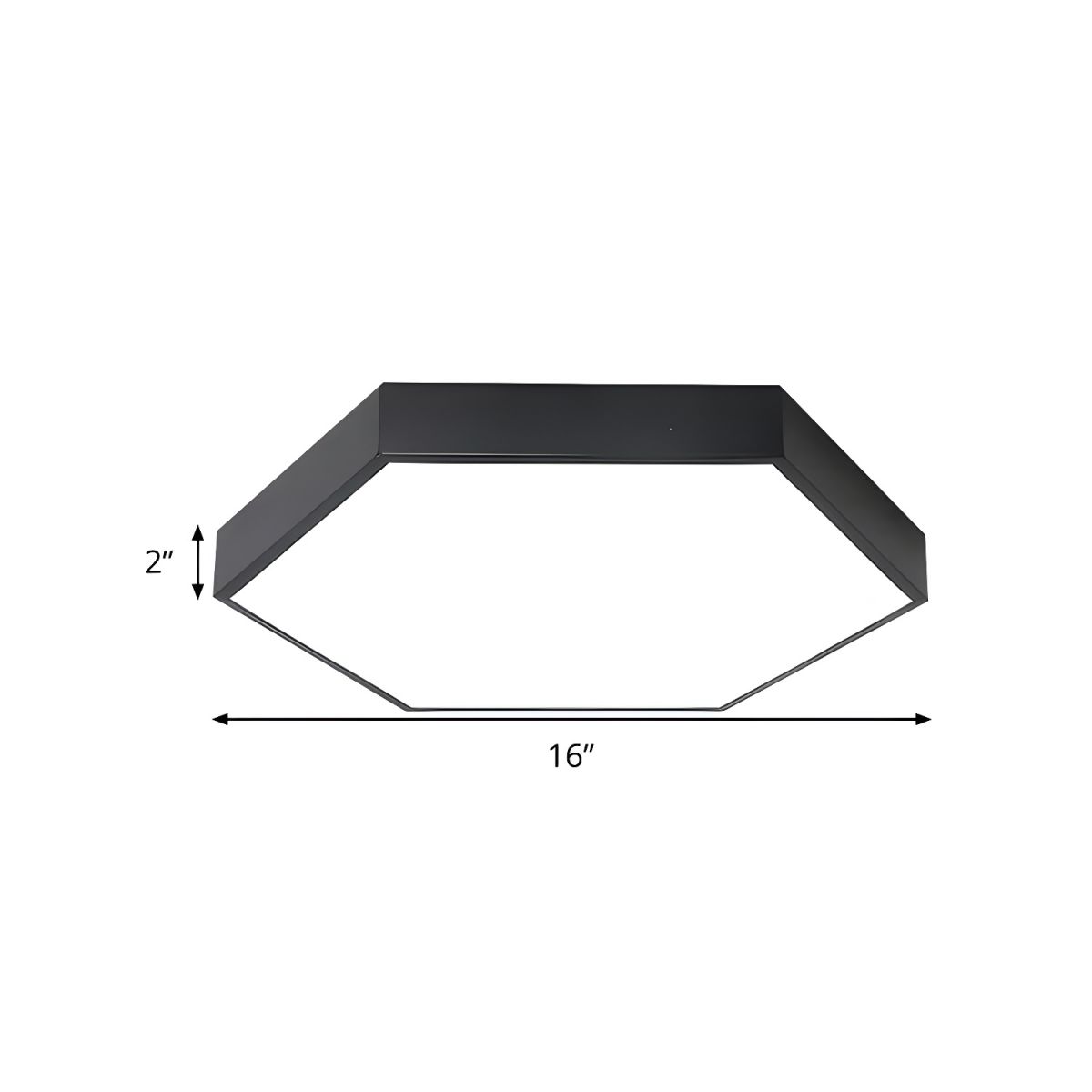 Ceiling Light with Acrylic Hexagon Shade Modern Kids | Elaris