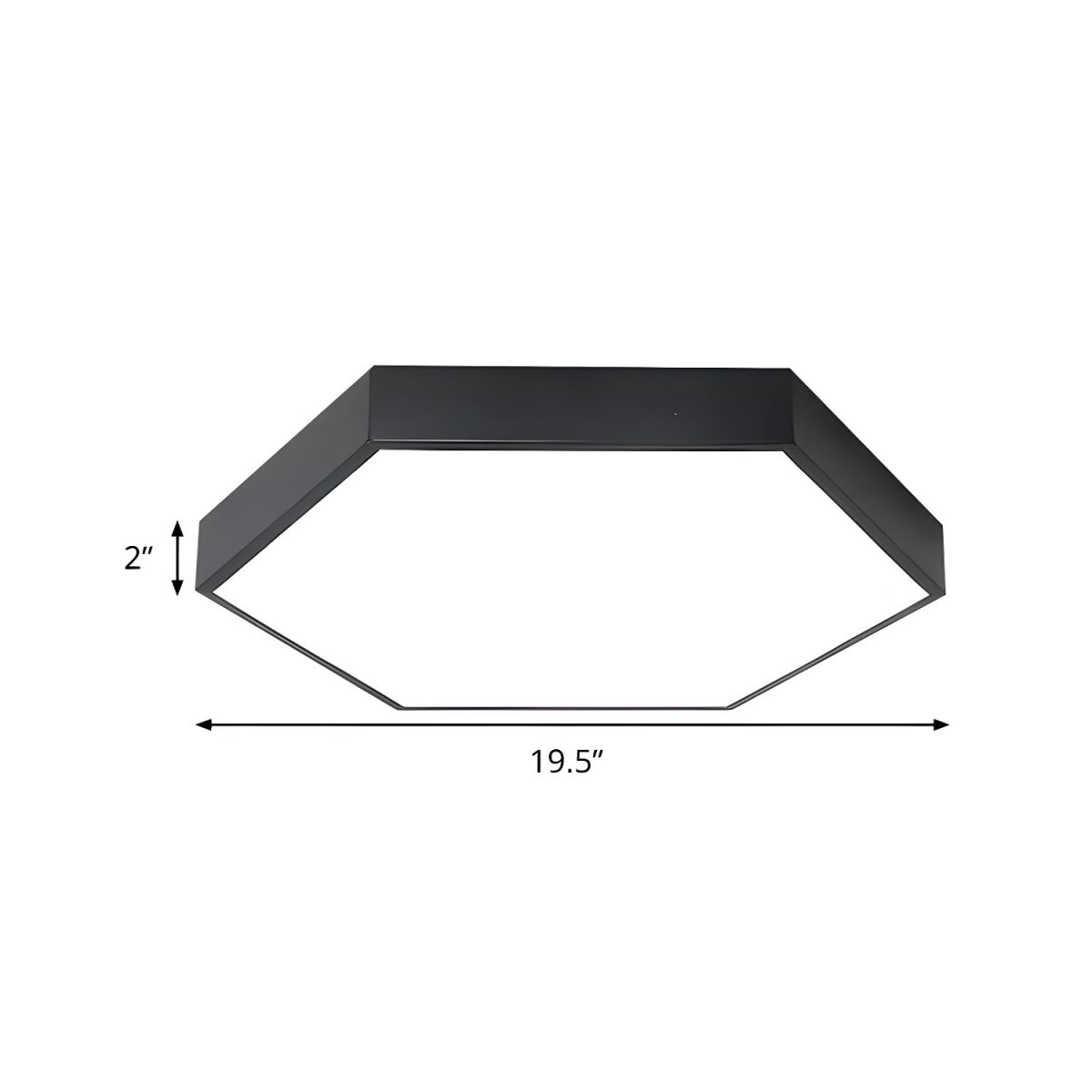 Ceiling Light with Acrylic Hexagon Shade Modern Kids | Elaris