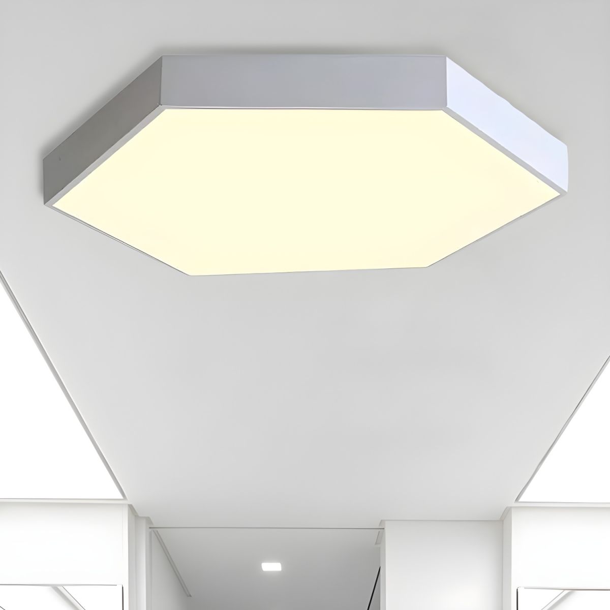 Ceiling Light with Acrylic Hexagon Shade Modern Kids | Elaris