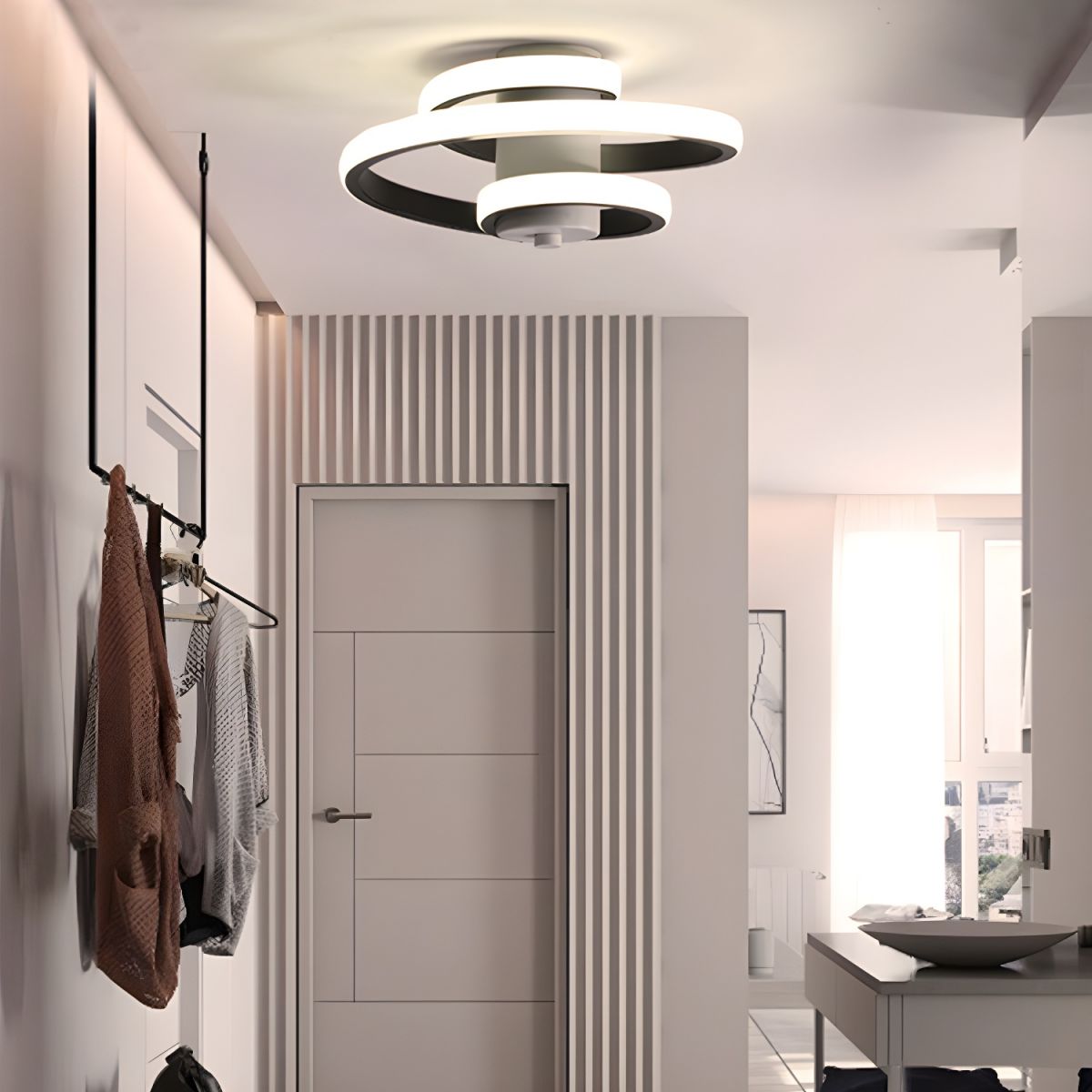 Ceiling Light with Acrylic LED Nordic Style | Avelin