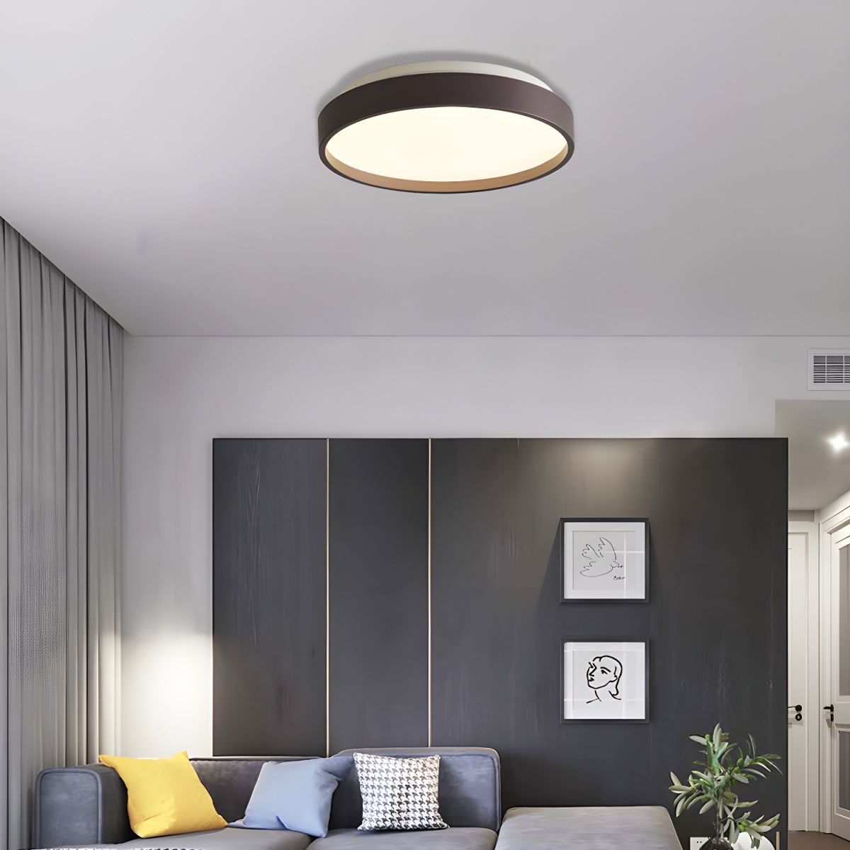 Ceiling Light with Acrylic Shade Modern Design | Avirno