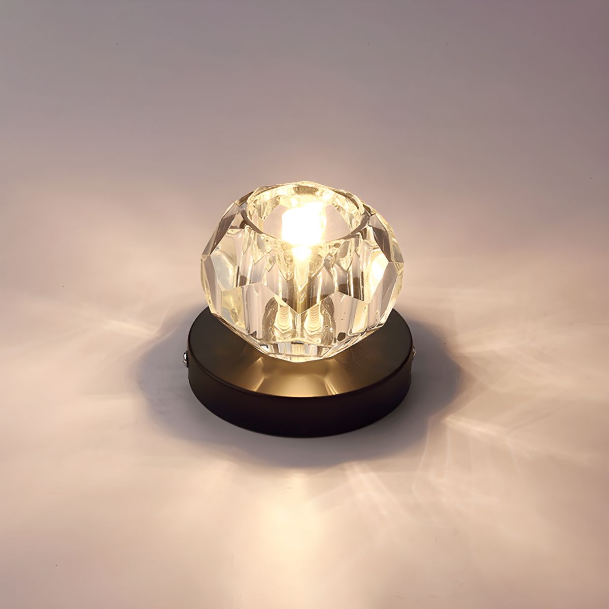 Ceiling Light with Crystal Globe Modern Flush Mount | Avolair