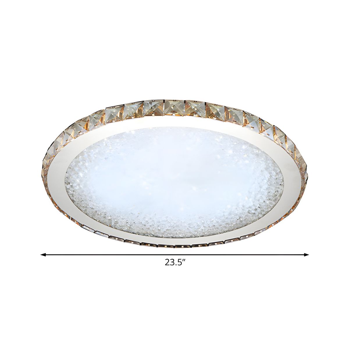 Ceiling Light with Crystal LED Modern Flush Mount | Crivona