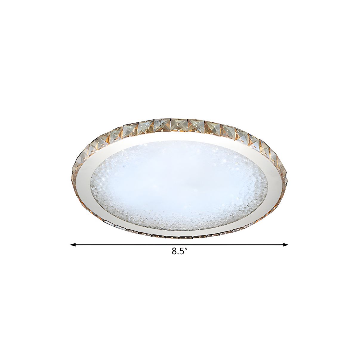 Ceiling Light with Crystal LED Modern Flush Mount | Crivona