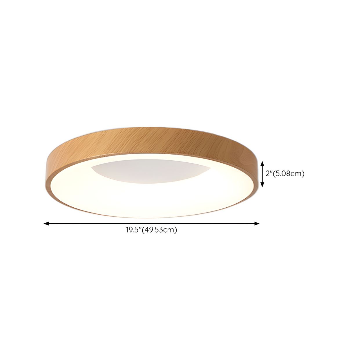 Ceiling Light with Dimmable LED Modern Acrylic Shade | Navori