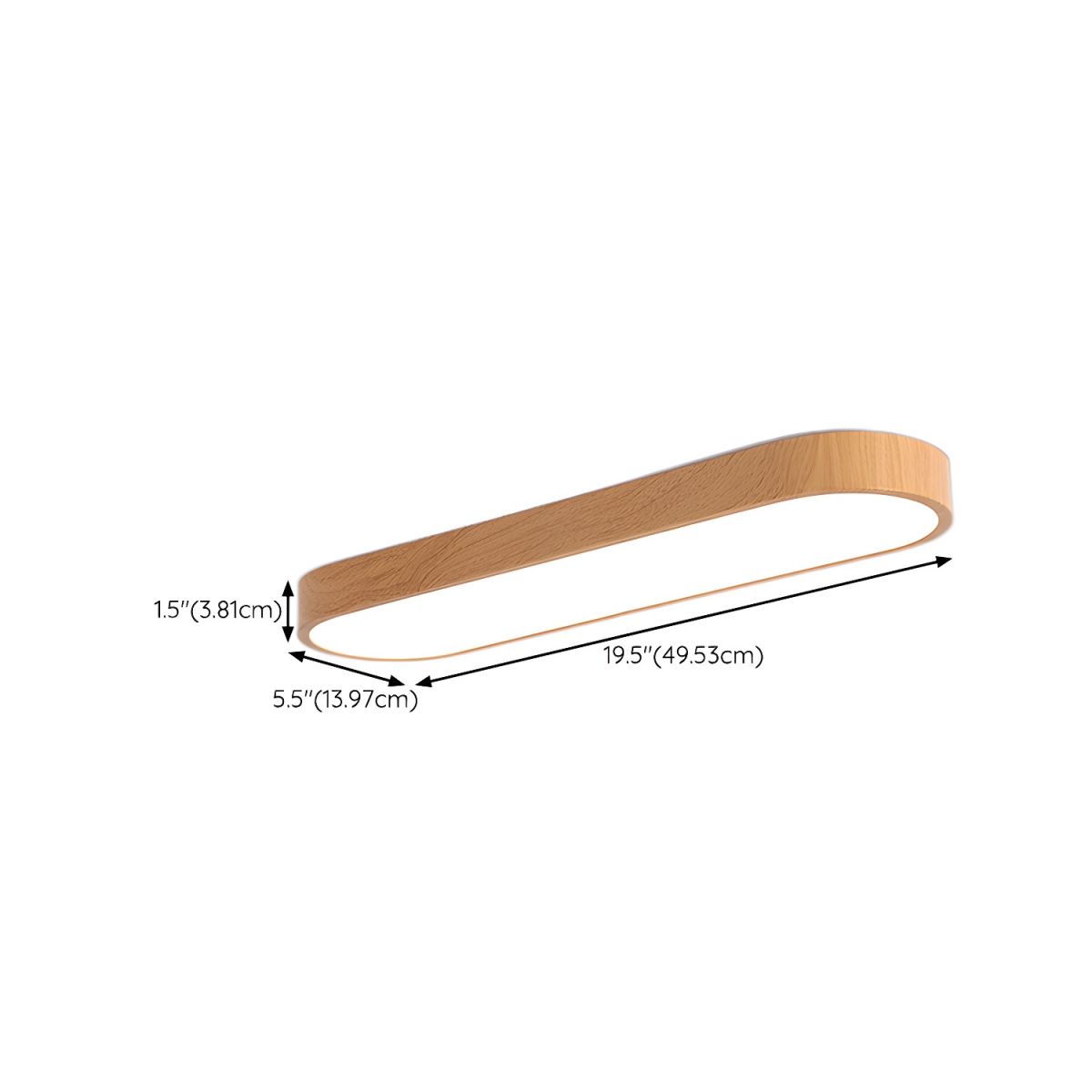 Ceiling Light with Dimmable LED Modern Acrylic Shade | Navori