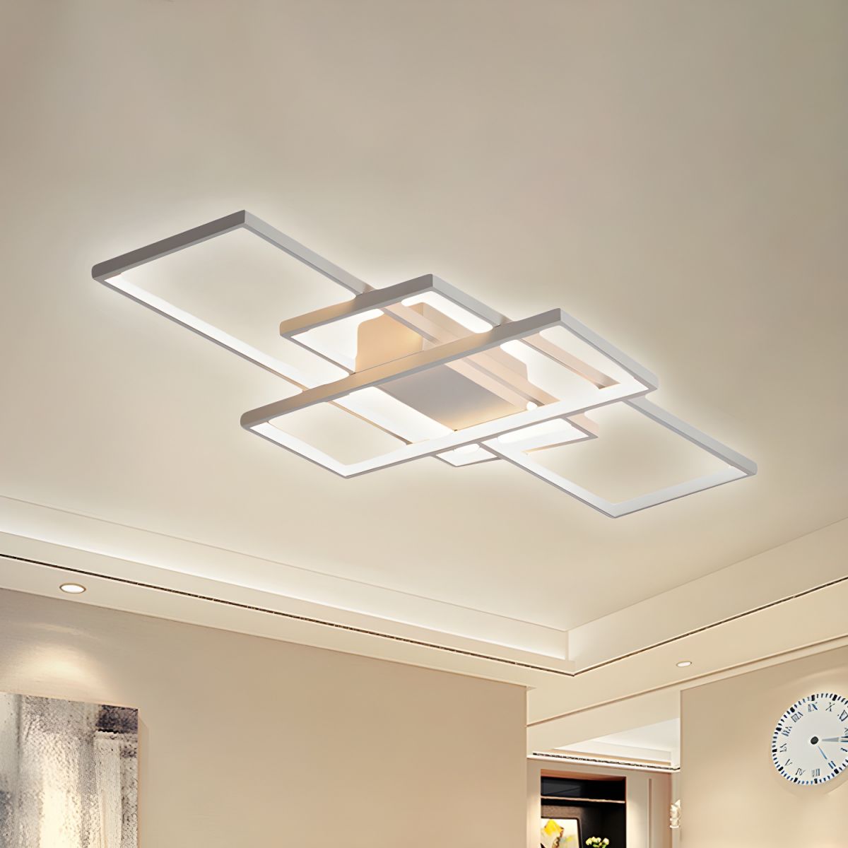 Ceiling Light with LED Acrylic Modern Semi Flush | Rivaro