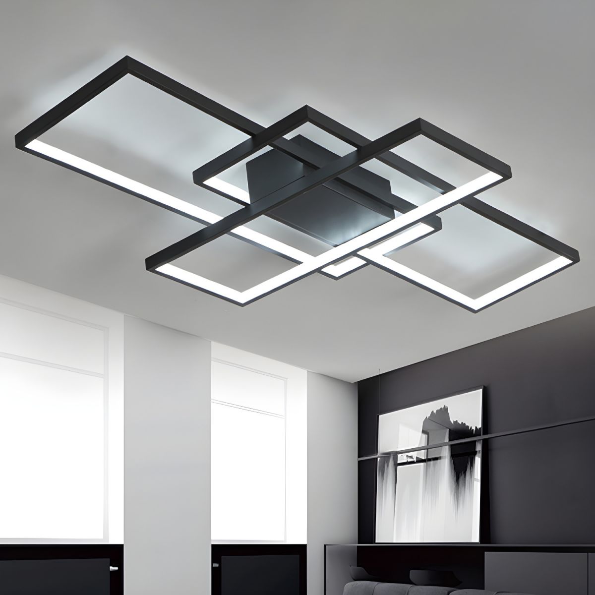 Ceiling Light with LED Acrylic Modern Semi Flush | Rivaro
