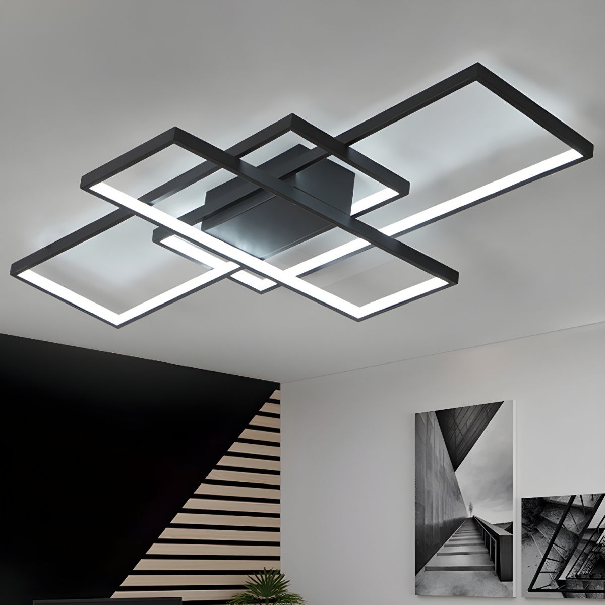 Ceiling Light with LED Acrylic Modern Semi Flush | Rivaro