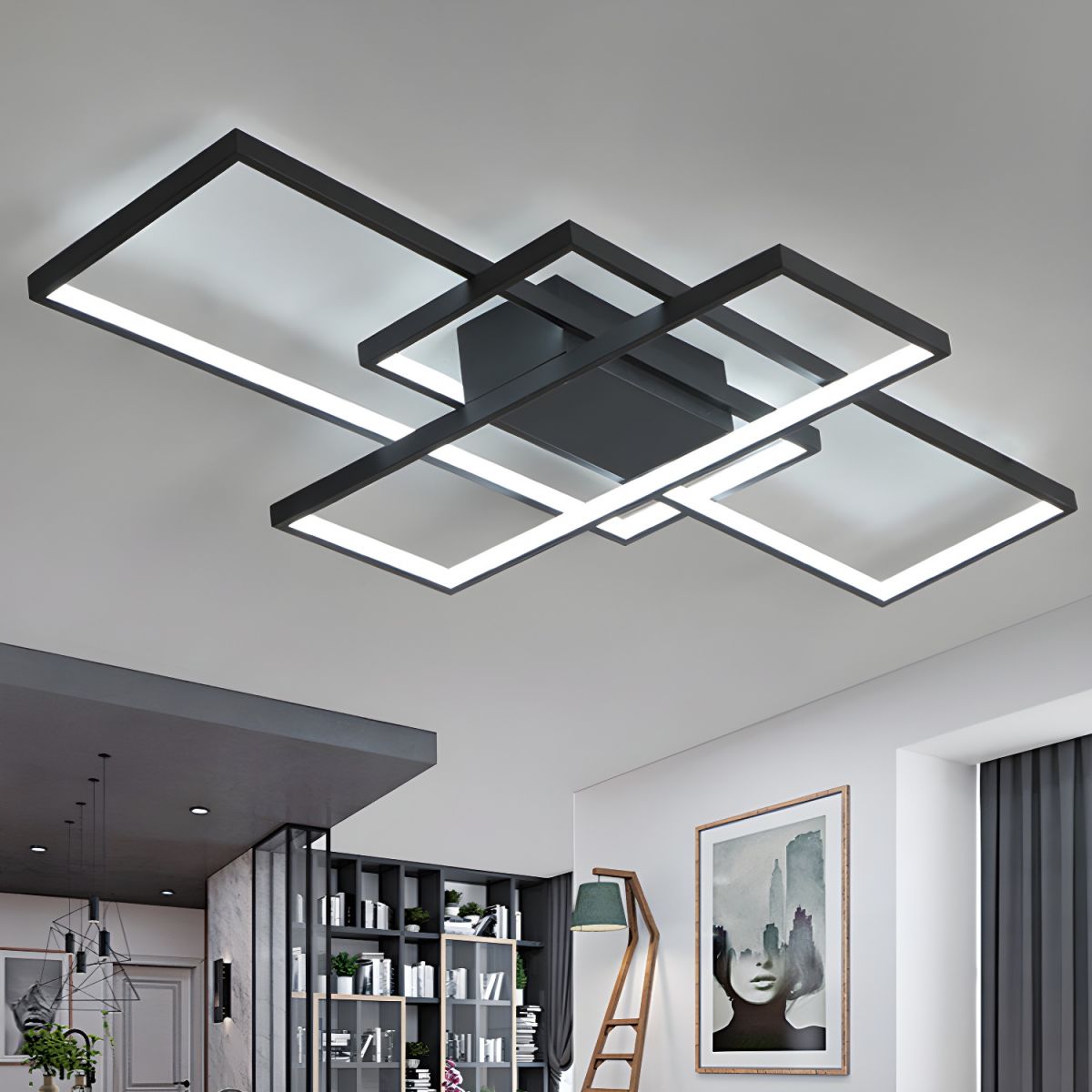 Ceiling Light with LED Acrylic Modern Semi Flush | Rivaro