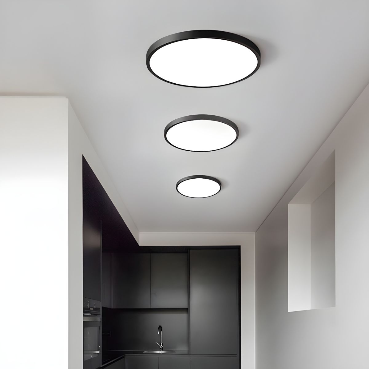 Ceiling Light with LED Acrylic Shade Modern Style | Nivaro