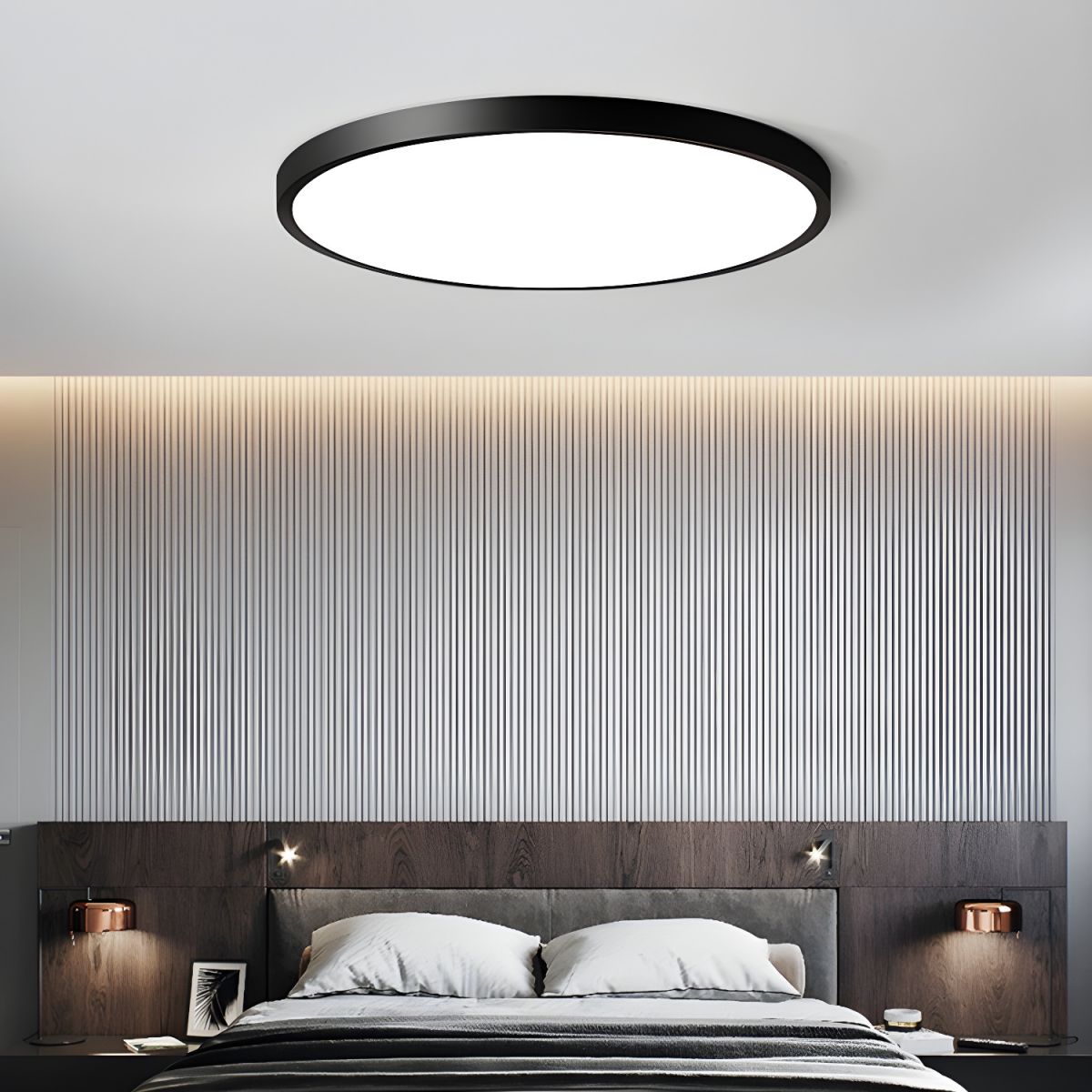 Ceiling Light with LED Acrylic Shade Modern Style | Nivaro