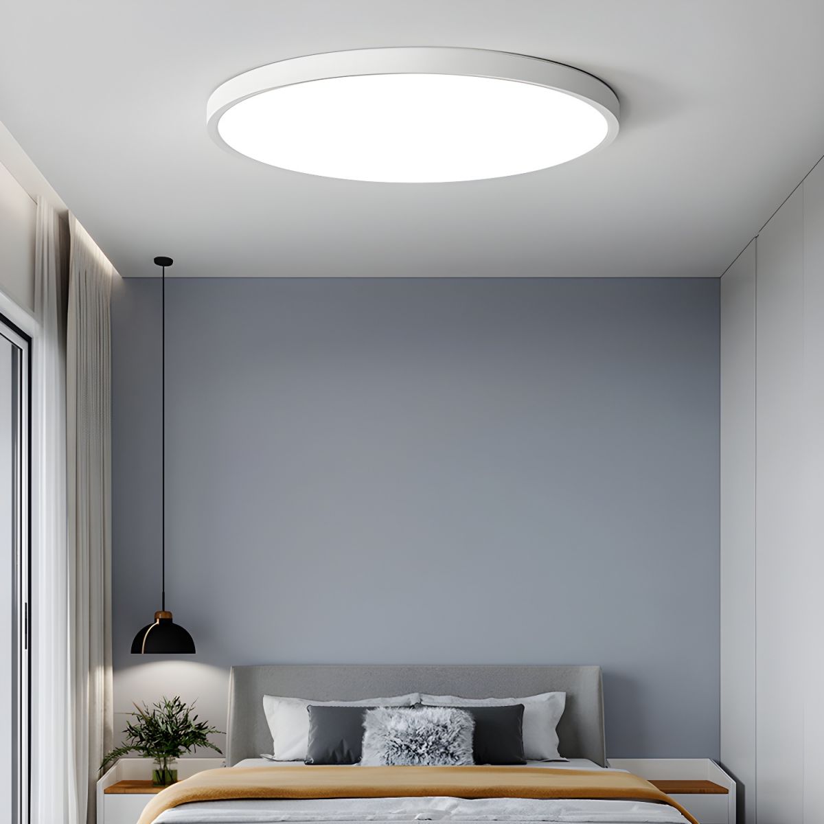 Ceiling Light with LED Acrylic Shade Modern Style | Nivaro
