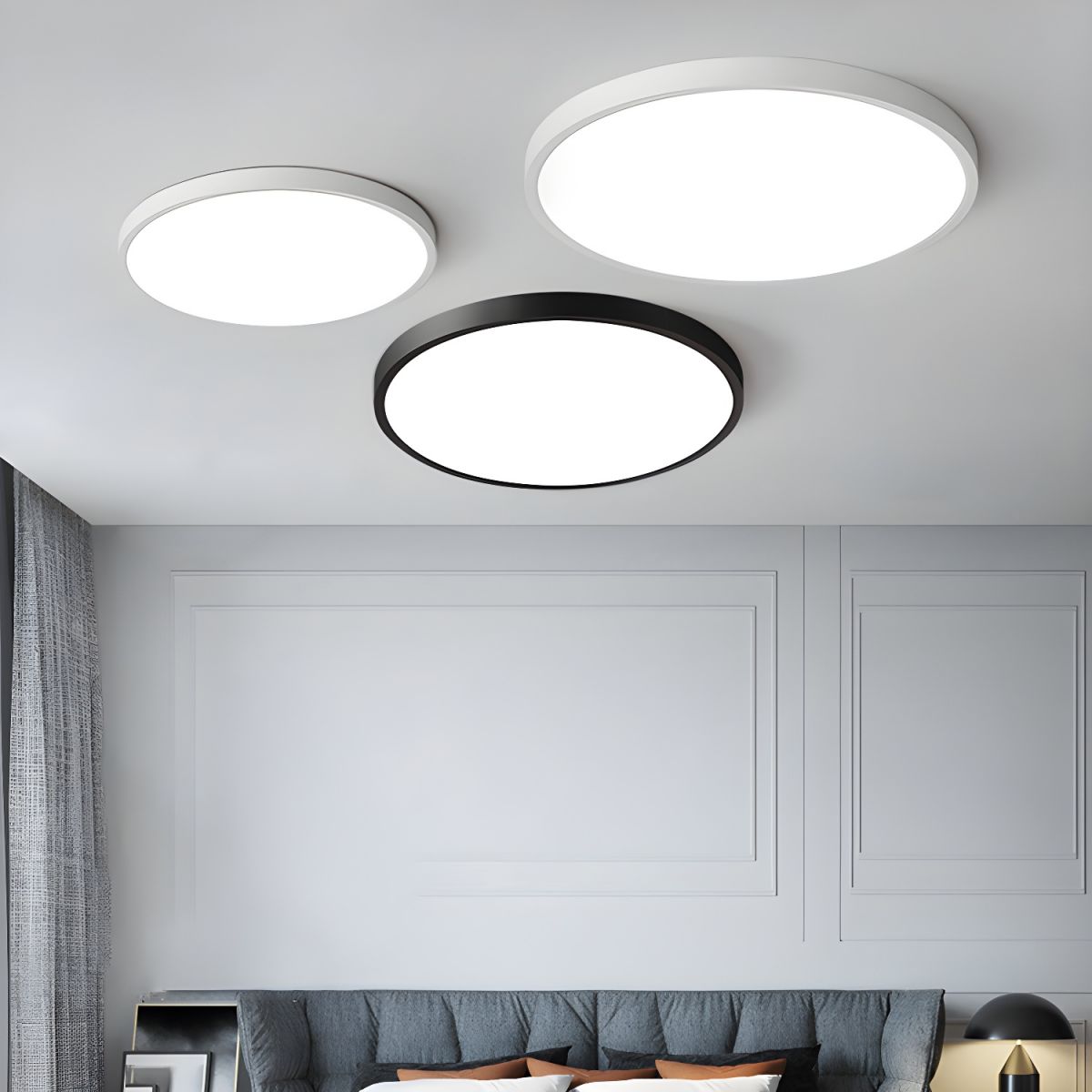 Ceiling Light with LED Acrylic Shade Modern Style | Nivaro