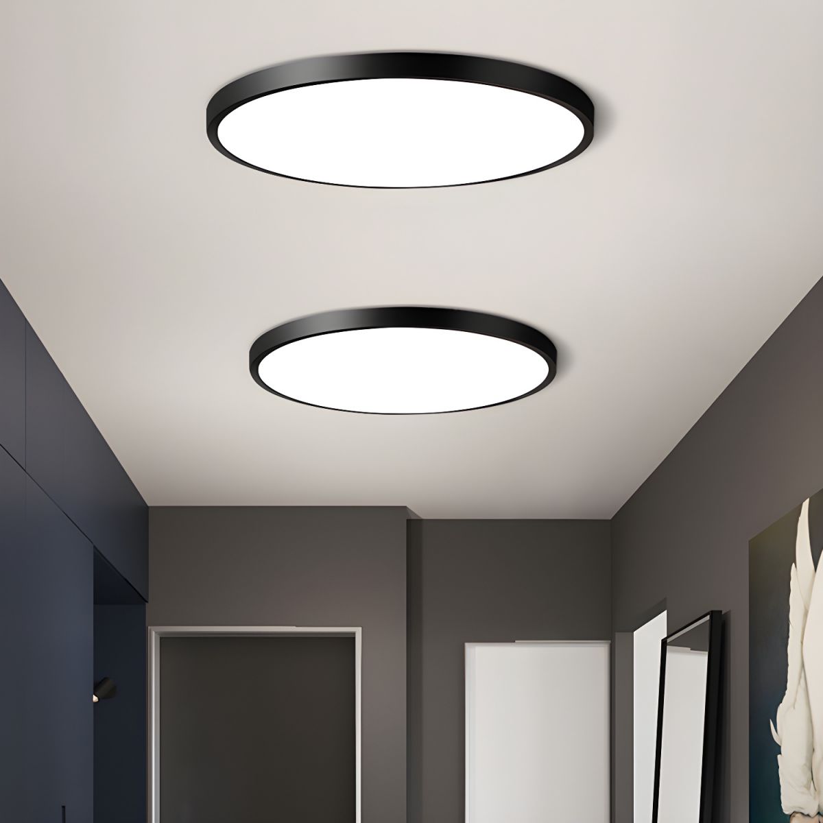 Ceiling Light with LED Acrylic Shade Modern Style | Nivaro