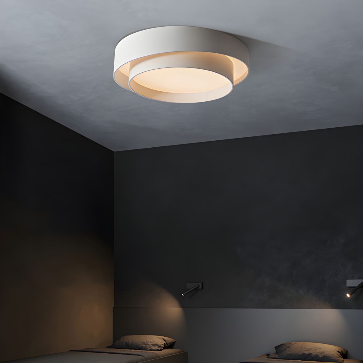 Ceiling Light with LED Metal Round Nordic Style | Rovira
